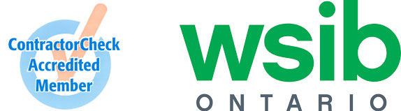 wsib logo with ContractorCheck Accredited Member